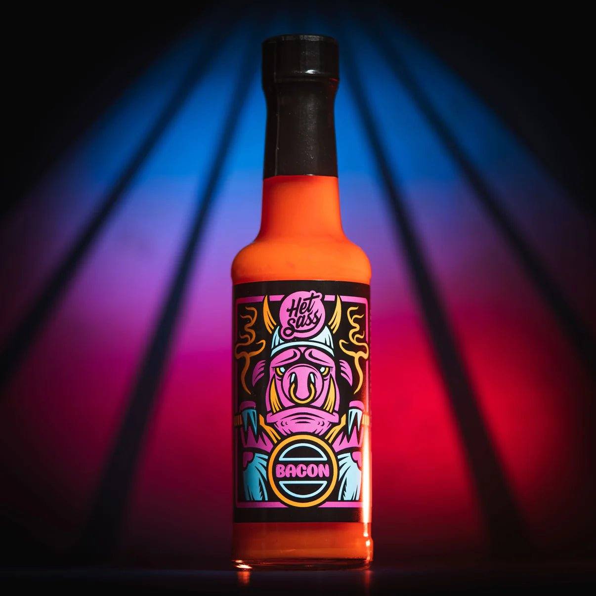 Het Sass Bacon Flavour Hot Sauce 148ml Singularity Sauce Co Veg