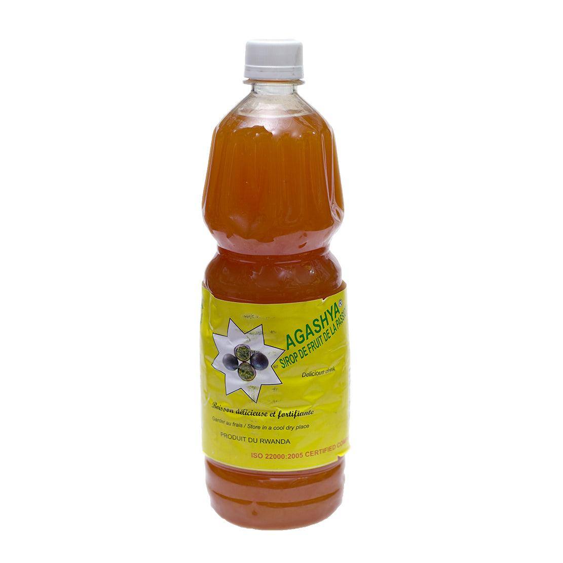 Agashya Passion Fruit Squash | 1 litre | Sina Rwanda | Passion Fruit Juice Concentrate - One Stop Chilli Shop