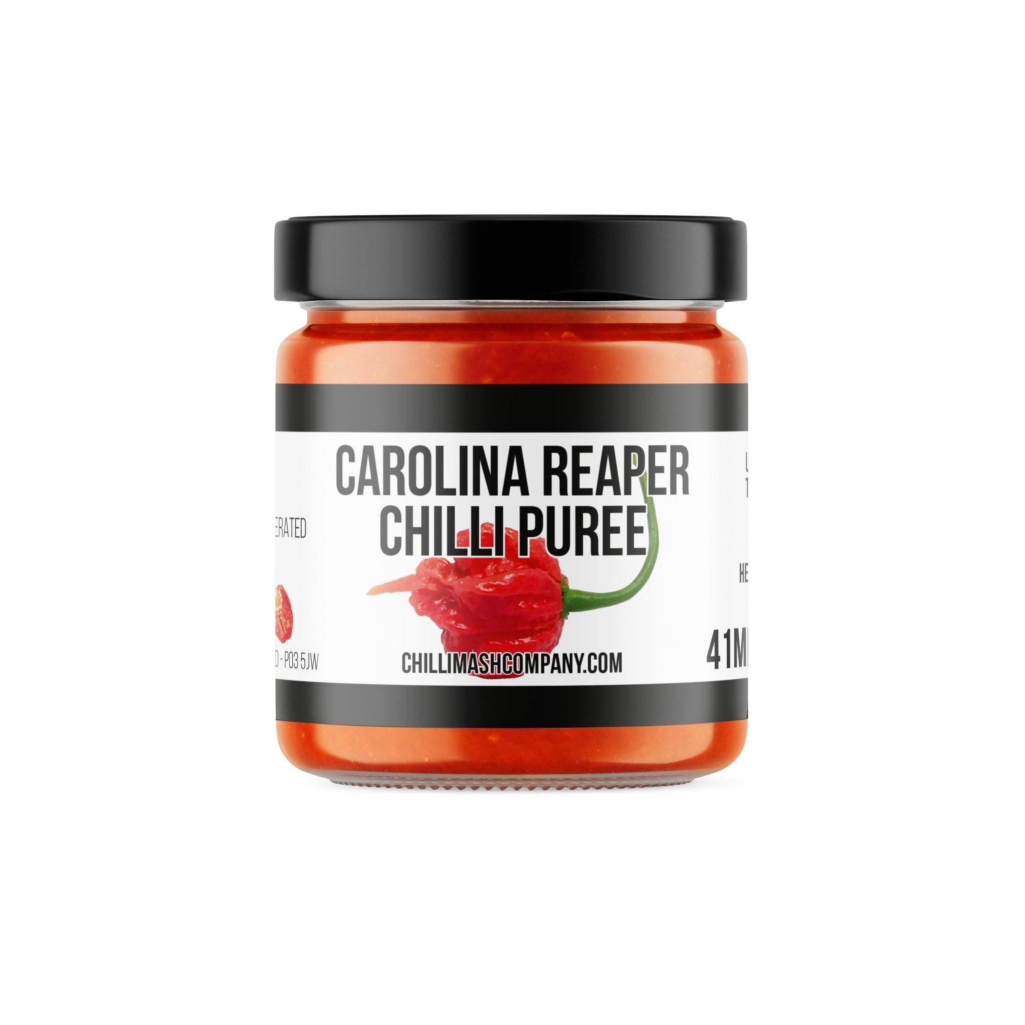 Carolina Reaper Chilli Puree | 41ml | Chilli Mash Company | World's Hottest Chilli Paste - One Stop Chilli Shop