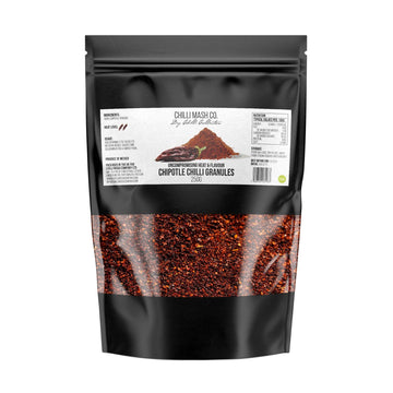 Chipotle Chilli Granules | 250g | Chilli Mash Company | Smoked Jalapeno - One Stop Chilli Shop