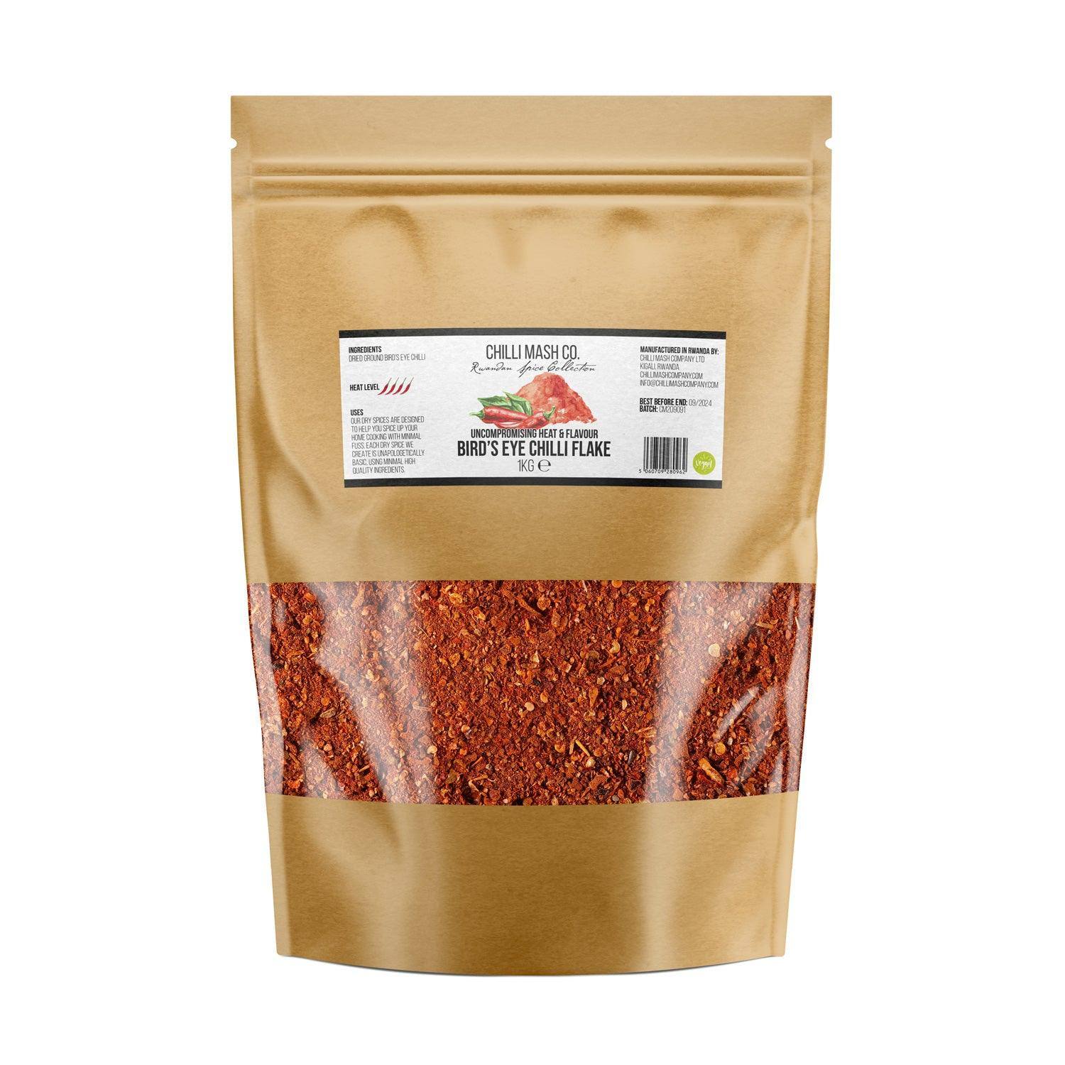 Crushed Bird's Eye - Chilli Flakes | 1kg | Chilli Mash Company