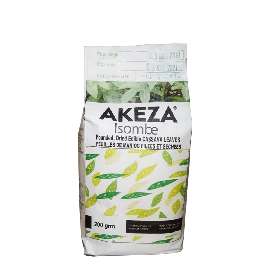Isombe | 200g | Akeza | Pounded Dried Edible Cassava Leaves - One Stop Chilli Shop