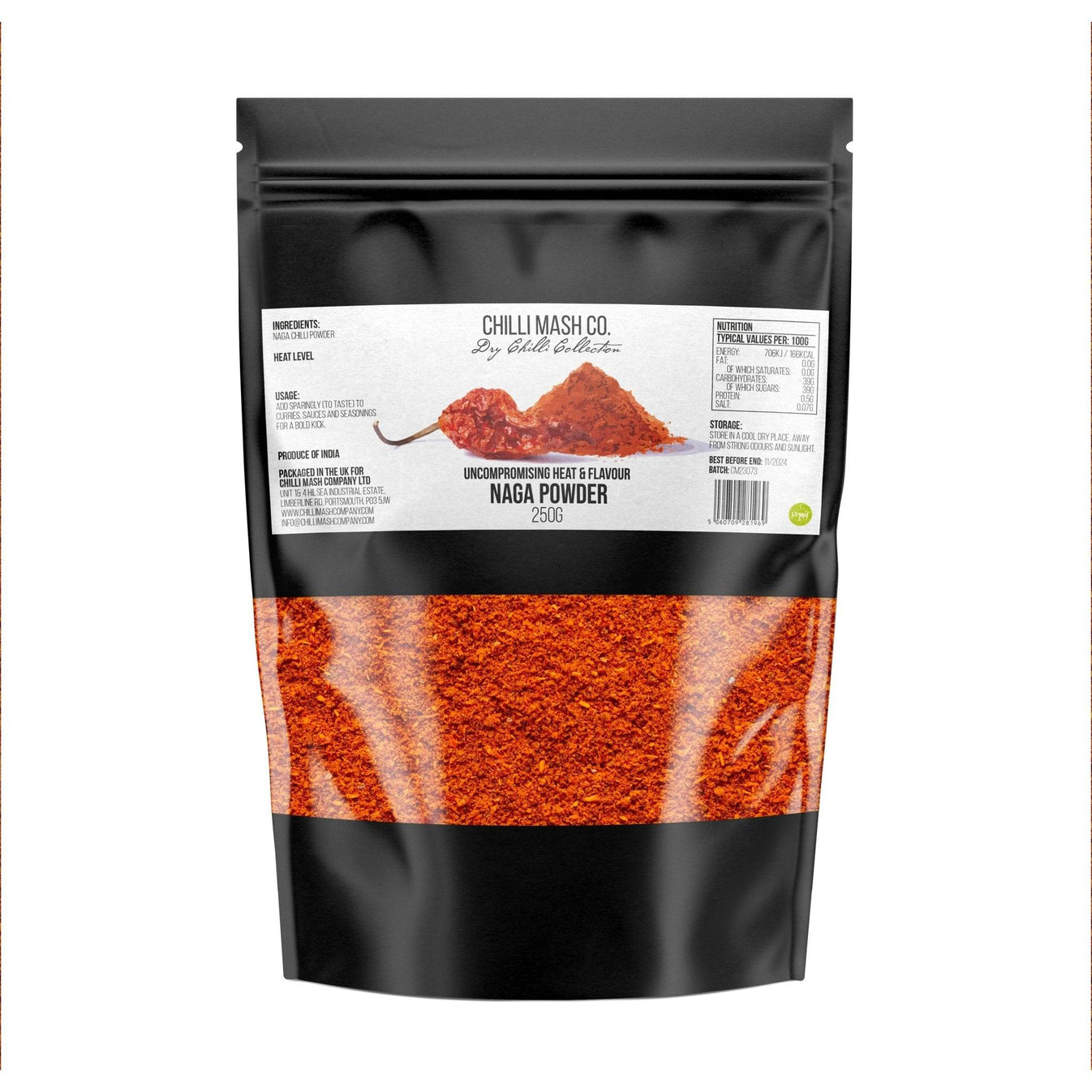 Naga Chilli Powder | 50g - 250g | Chilli Mash Company | Dry Chilli Col