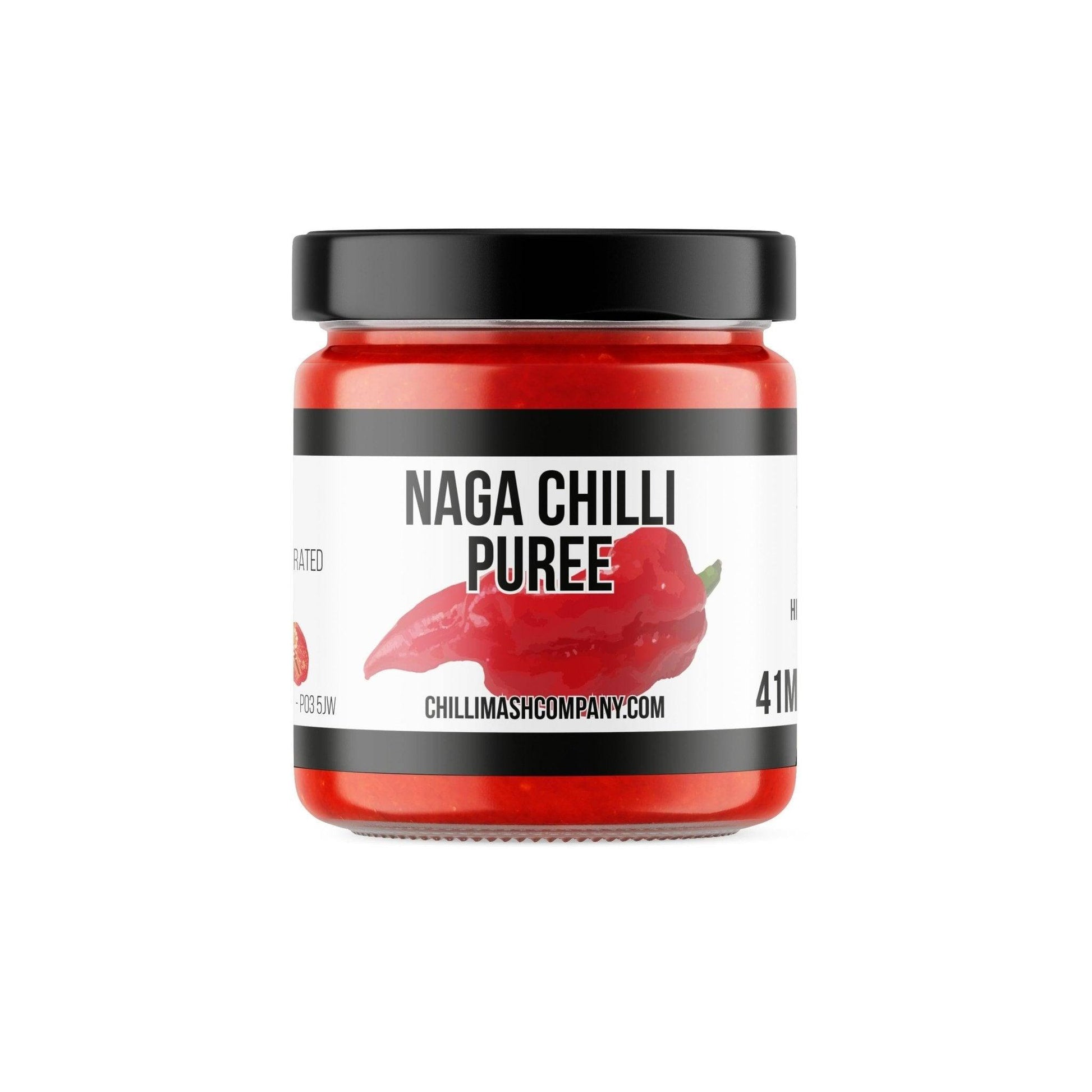 Naga Chilli Puree | 41ml | Chilli Mash Company | Extremely Hot Chilli Puree - One Stop Chilli Shop