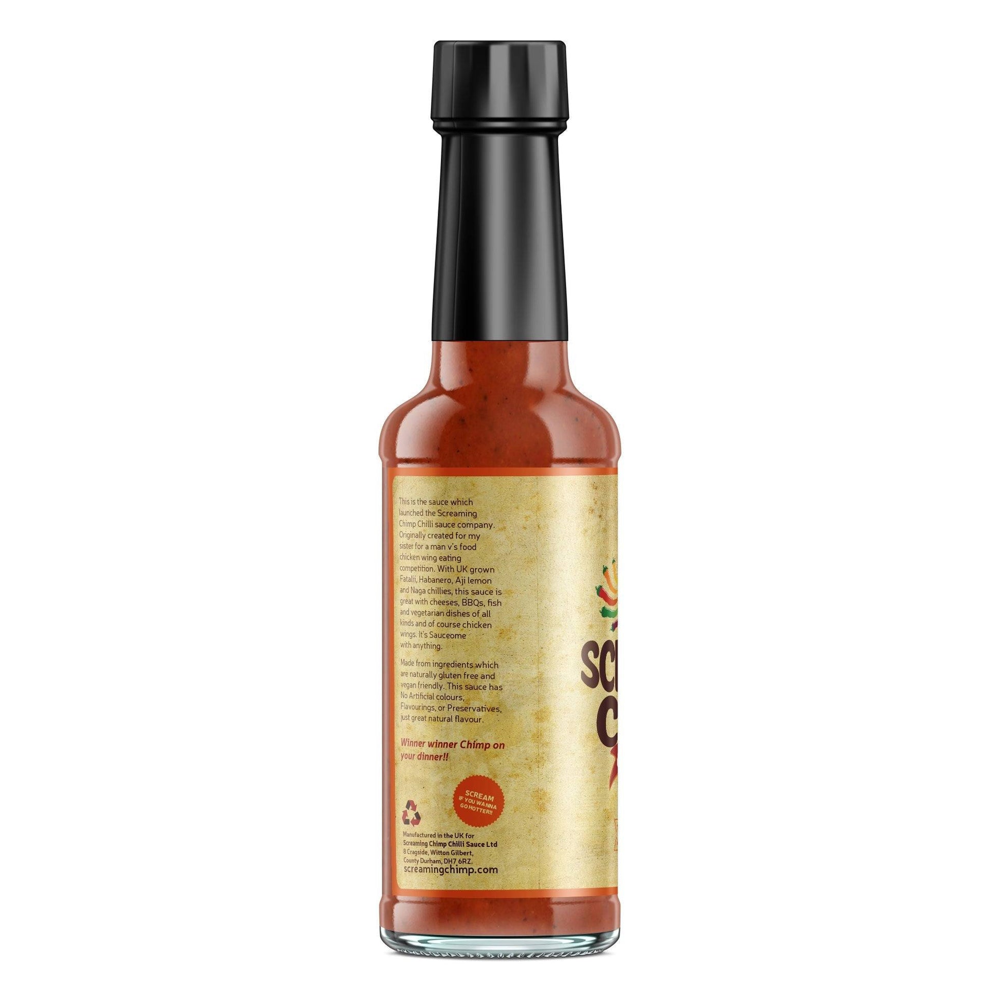 Original Hot Sauce | 150ml | Screaming Chimp - One Stop Chilli Shop