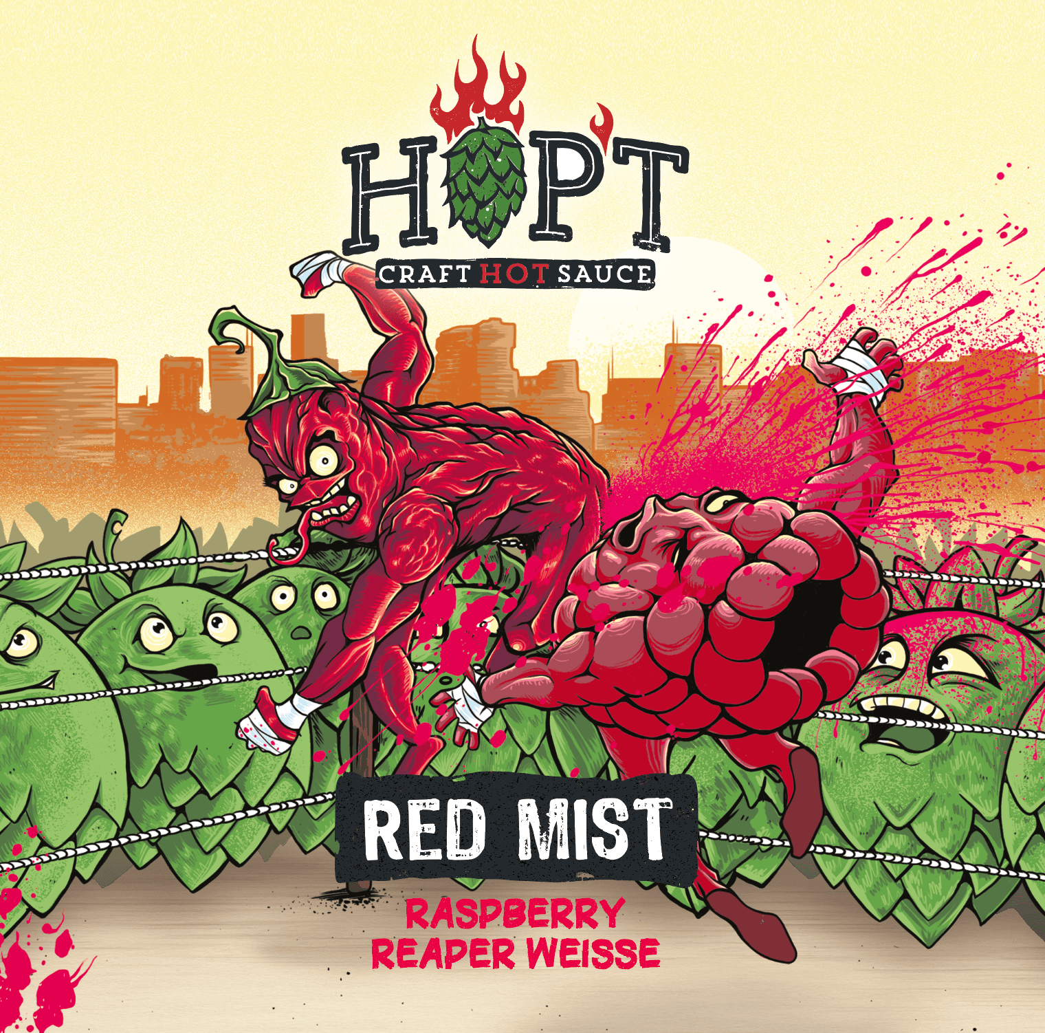 Red Mist Raspberry Reaper Weisse | 150ml | Hop't Sauce - One Stop Chilli Shop