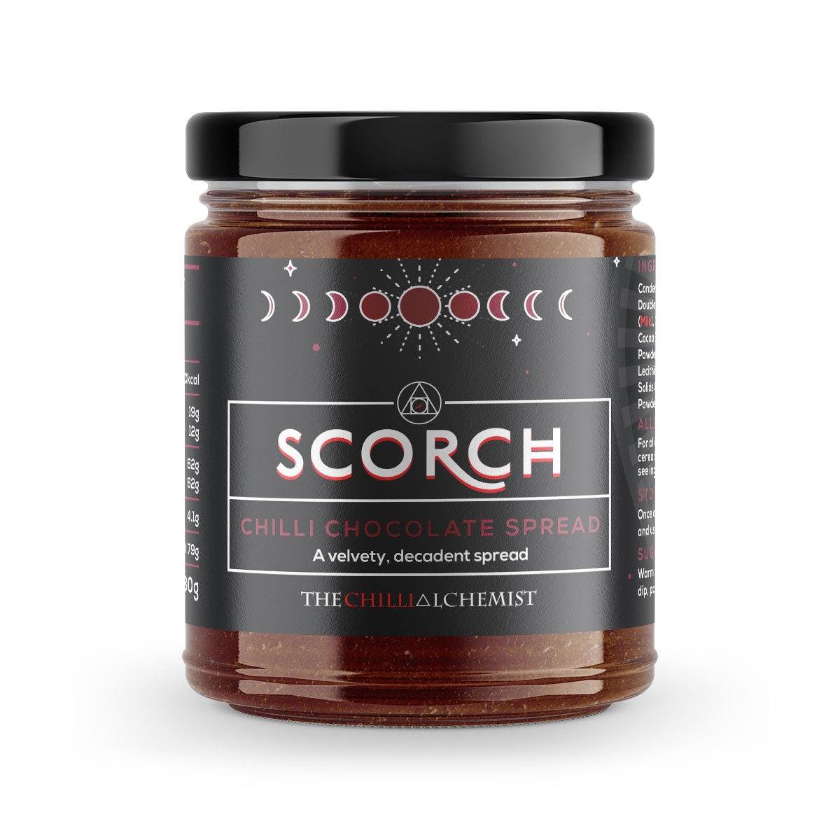 Scorch Chilli Chocolate Spread | 180g | Chilli Alchemist | A Velvety Decadent Spread - One Stop Chilli Shop