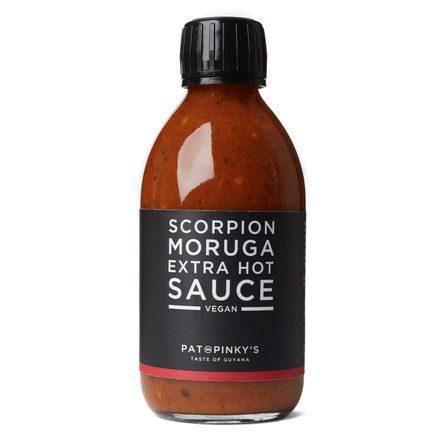Scorpion Moruga Extra Hot Sauce | Pat & Pinky's | 200ml | Vegan - One Stop Chilli Shop