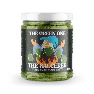 The Green One | 190g | The Saucerer | Pasta Sauce Made Tasty - One Stop Chilli Shop