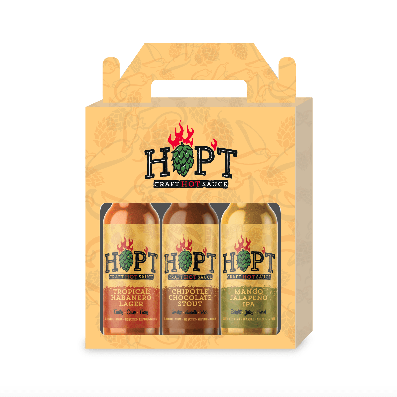 Triple HOP'T Pack | 3x 150ml | Hop't Craft Hot Sauces - One Stop Chilli Shop